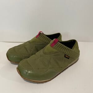 Teva Ember Moc Women's Slipper Shoes Green Slip On Size 8